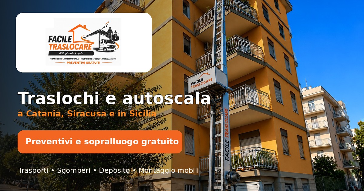 Anteprima del sito Facile Traslocare